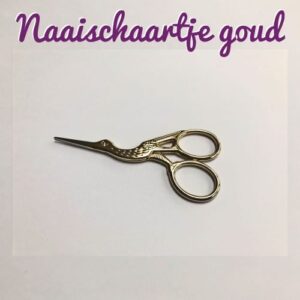 Naaischaartje goud