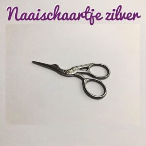 Naaischaartje zilver