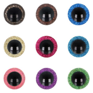 Veiligheidsoogjes Glitter 8mm prijs per stuk