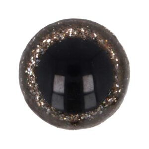 Veiligheidsoogjes Glitter 8mm Zilver (5 paar)