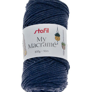 108073-11 Stafil Macrame Yarn 100gr 90mtr Blue Melange