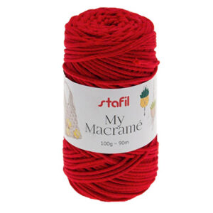 108073-14 Stafil Macrame Yarn 100gr 90mtr Red