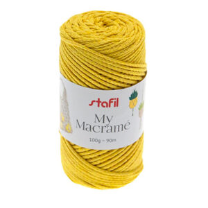 108073-17 Stafil Macrame Yarn 100gr 90mtr Yellow