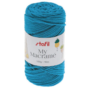 108073-21 Stafil Macrame Yarn 100gr 90mtr Turquoise Blue