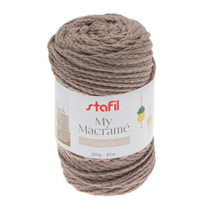 108075-03 Stafil Macrame Cordy 200gr 85mtr Beige