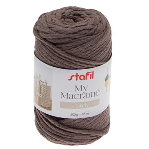 108075-06 Stafil Macrame Cordy 200gr 85mtr Coffee