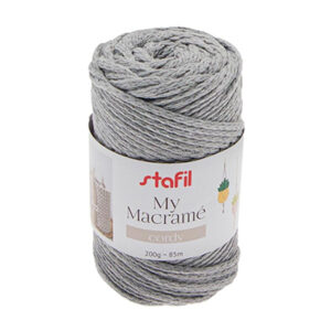 108075-07 Stafil Macrame Cordy 200gr 85mtr Stone