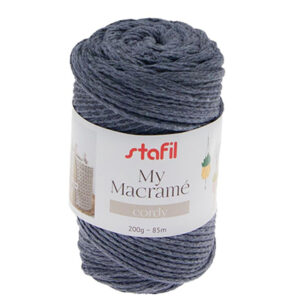 108075-10 Stafil Macrame Cordy 200gr 85mtr Indigo
