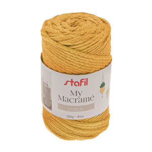 108075-27 Stafil Macrame Cordy 200gr 85mtr Amber