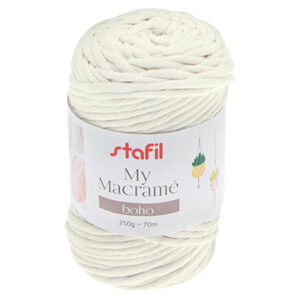 108076-02 Stafil Macrame Boho 250gr 70mtr Cream