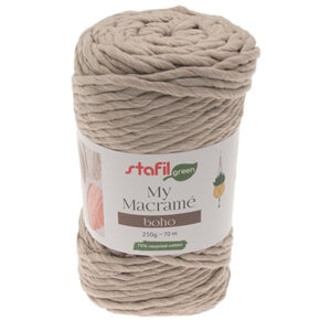 108076-03 Stafil Macrame Boho 250gr 70mtr Beige