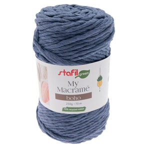 108076-10 Stafil Macrame Boho 250gr 70mtr Indigo