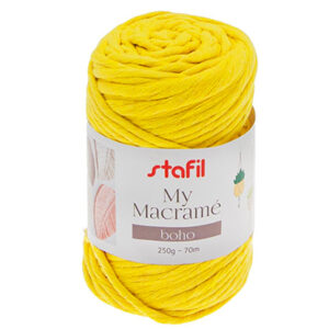 108076-17 Stafil Macrame Boho 250gr 70mtr Yellow