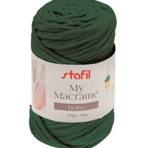 108076-22 Stafil Macrame Boho 250gr 70mtr Dark Green