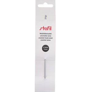 Wol haaknaald aluminium 15cm 2.50mm