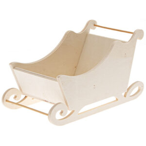 3906-01 Stafil Houten slee H15x28x13cm