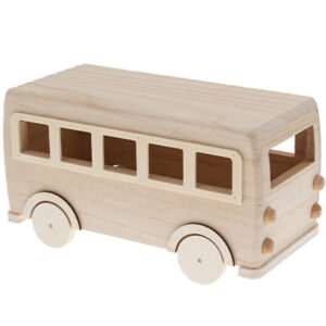 8634-02 Stafil DIY kit houten bus H12x225x10cm