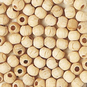830-98 Stafil Wooden Beads Naturel 4mm 180pcs