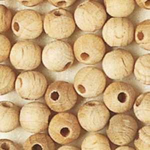 831-98 Stafil Wooden Beads Naturel 6mm 135pcs
