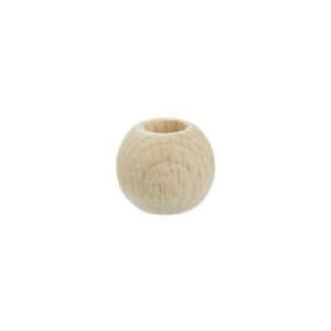 8662-151 Stafil Wooden Balls for Macrame 15mm 7mm Naturel