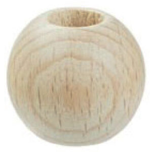 8662-401 Stafil Wooden Balls for Macrame 40mm 10mm Naturel