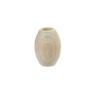 8663-141 Stafil Wooden Balls oval for Macrame 14x21mm 65mm Naturel