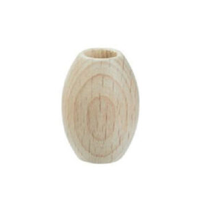 8663-201 Stafil Wooden Balls oval for Macrame 20x30mm 65mm Naturel