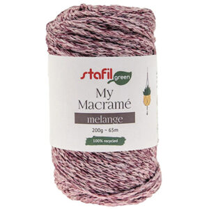 108200-06 Stafil Macrame Cordy Melange 200gr 65mtr Purple