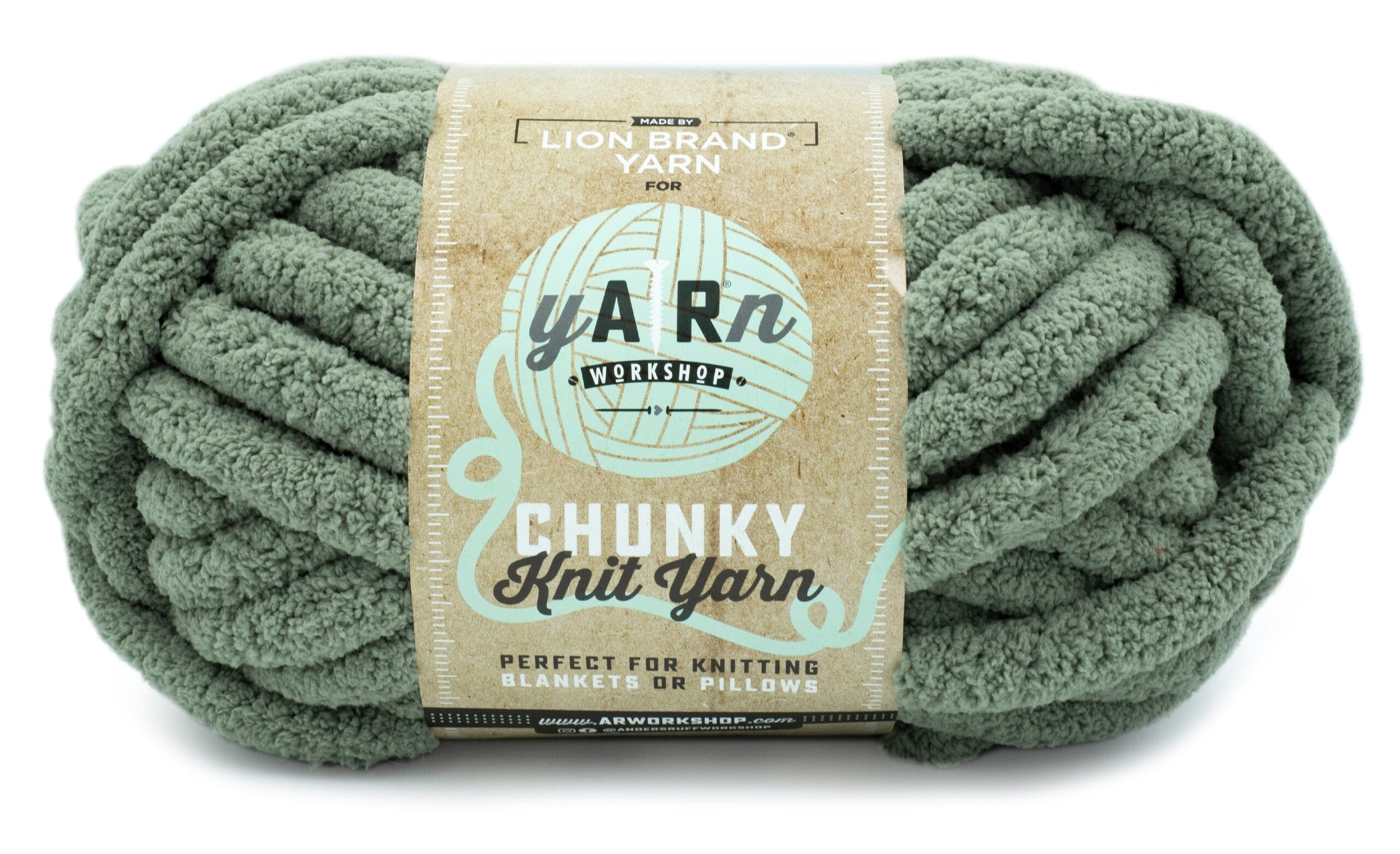 Lion Brand Yarn Chunky Knit Yarn Artichoke