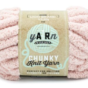 Lion Brand Yarn Chunky Knit Yarn Blush