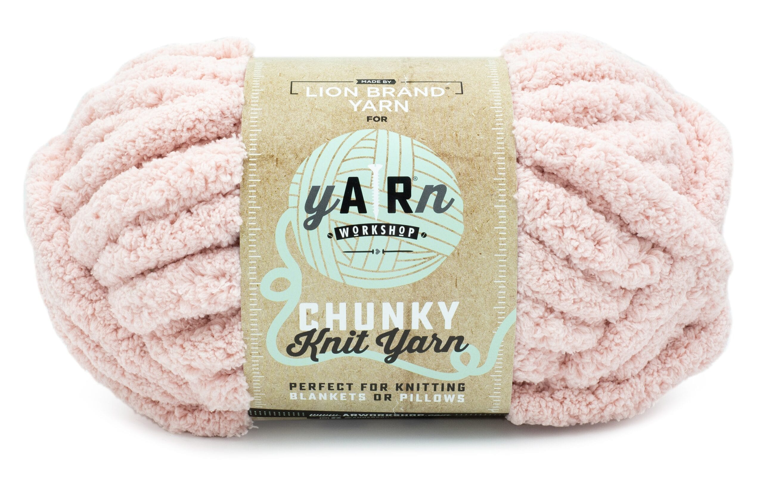 Lion Brand Yarn Chunky Knit Yarn Blush