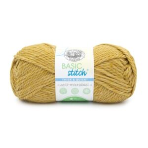 Lion Brand Basic Stitch Antimicrobial Thick & Quick Yarn Maize
