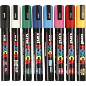 276900 Posca Marker 2,5 mm medium diverse kleuren 8stuks