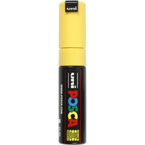 278044 Posca Marker 8 mm breed geel
