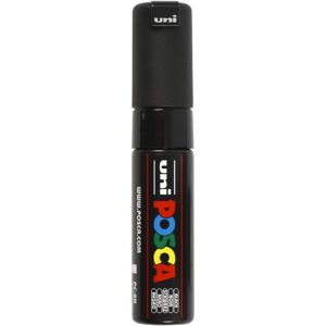 278046 Posca Marker 8 mm breed zwart