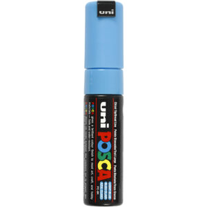 278057 Posca Marker 8 mm breed lichtblauw