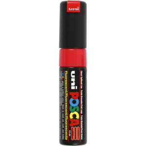 278740 Posca Marker 8 mm breed fluo red