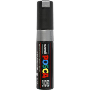 278805 Posca Marker 8 mm breed zilver