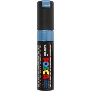 278880 Posca Marker 8 mm breed metallic blauw