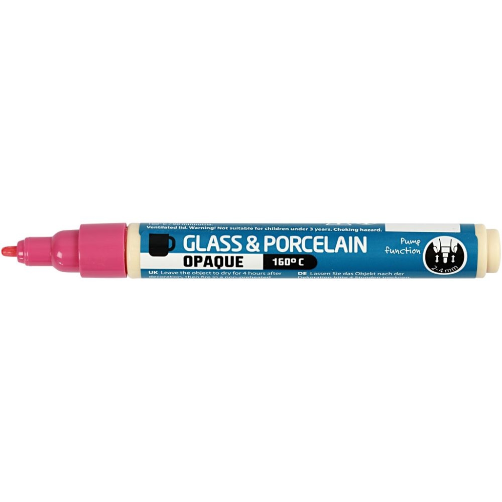 31326 Glas- en porseleinstift 2-4 mm dekkend roze - Afbeelding 3