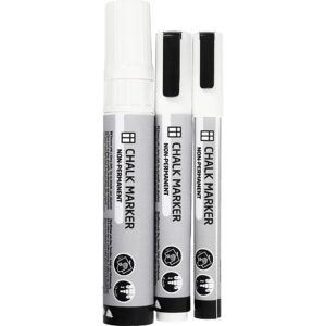 37388 Krijtstiften 3+6+15 mm wit 3stuks