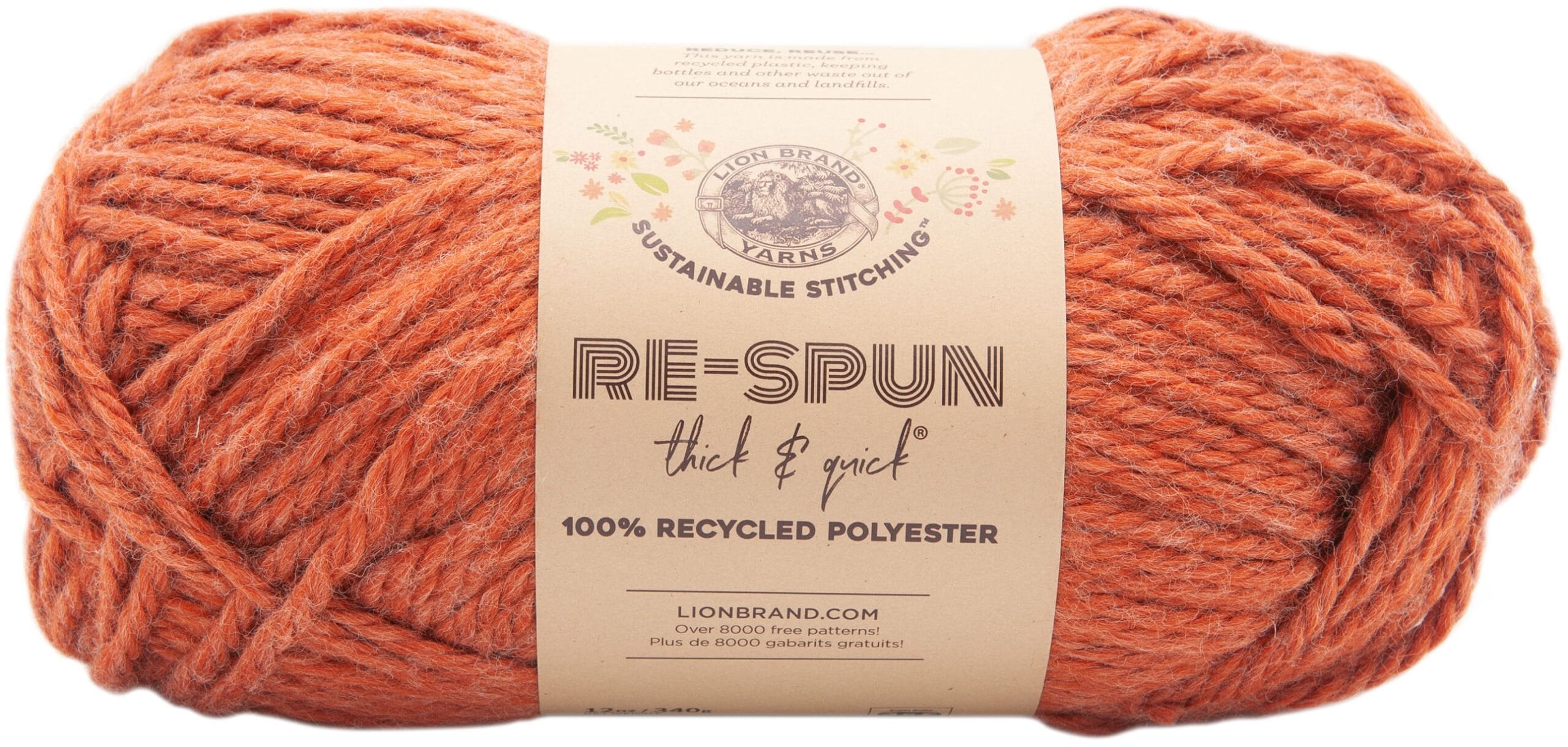 Lion Brand Re-Spun Thick & Quick Yarn Cinnamon