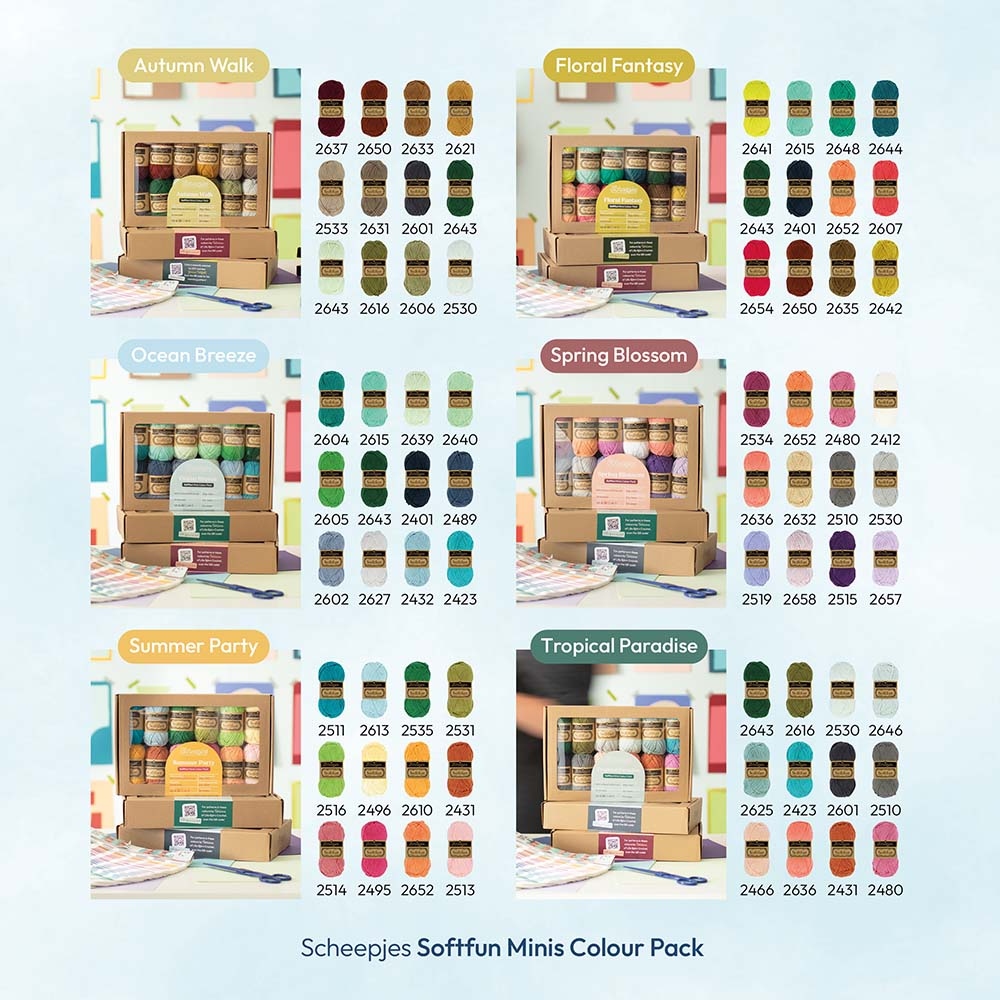 Scheepjes Softfun colour pack 12x20g Floral Fantasy - Afbeelding 5