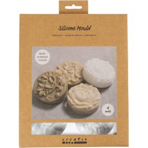 37128 Creativ company Siliconen Vormen Cirkel met bloemmotief