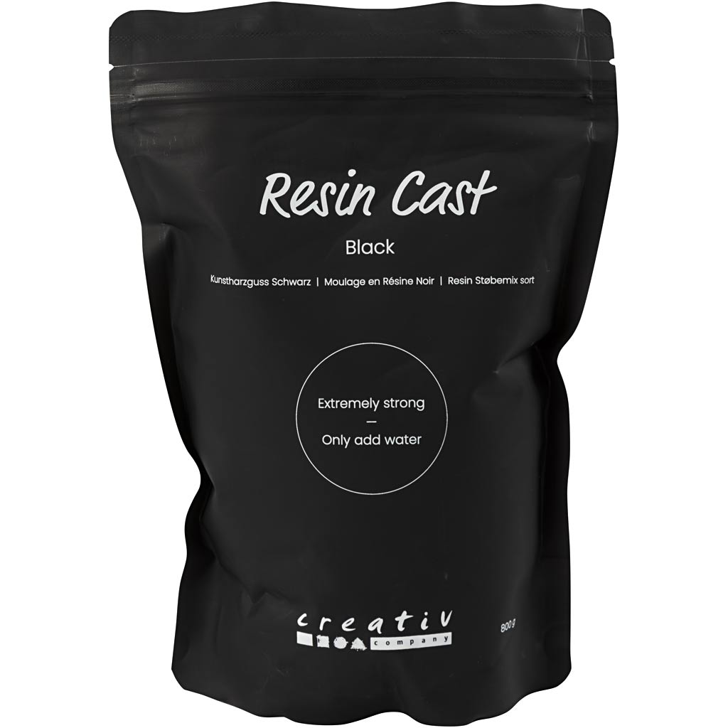 73536 Creativ company Resin Cast Giethars zwart zwart 800gr
