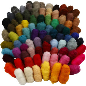 45139 Creativ Gekaarde wol assortiment 100 g (diverse kleuren)